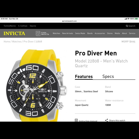 Invicta Pro Diver Quartz Watch - Picture 6 of 6
